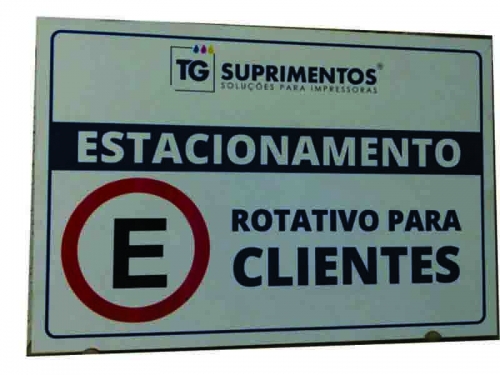 Placa para Sinalização