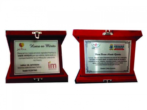 Placa para Homenagem Comemorativa