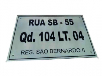 Placa de Endereço
