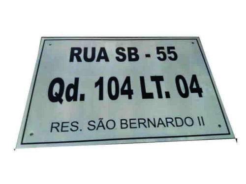 Placa de Endereço