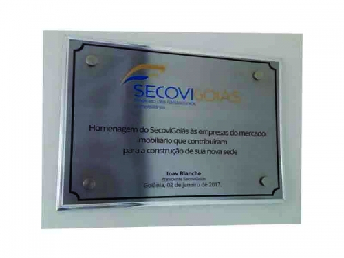 Placa para Inauguração