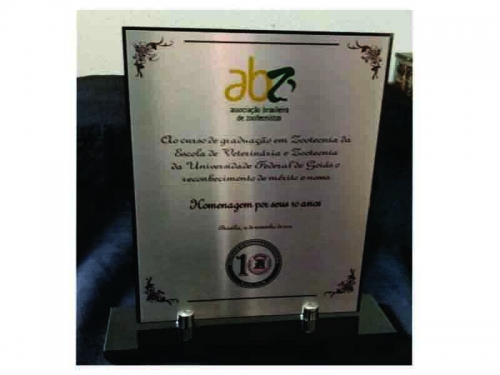 Placa para Homenagem com Base em Acrílico