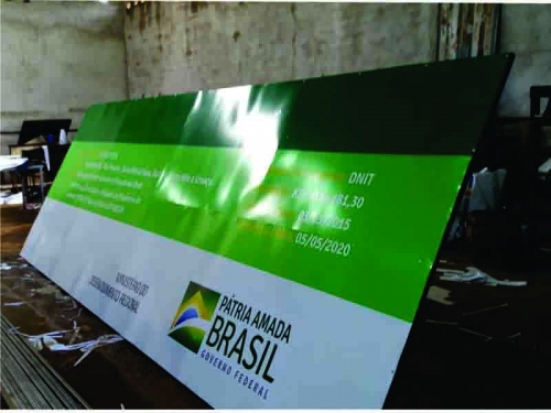 Placa para Sinalização