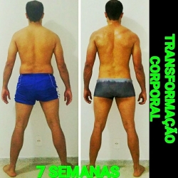 [-10 kg,reduziu 9% de gordura corporal e aumentou 4 kg de massa muscular.]