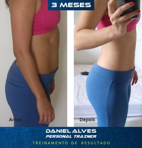 - 25% de gordura corporal para 20% e com aumento de 3kg de massa muscular.