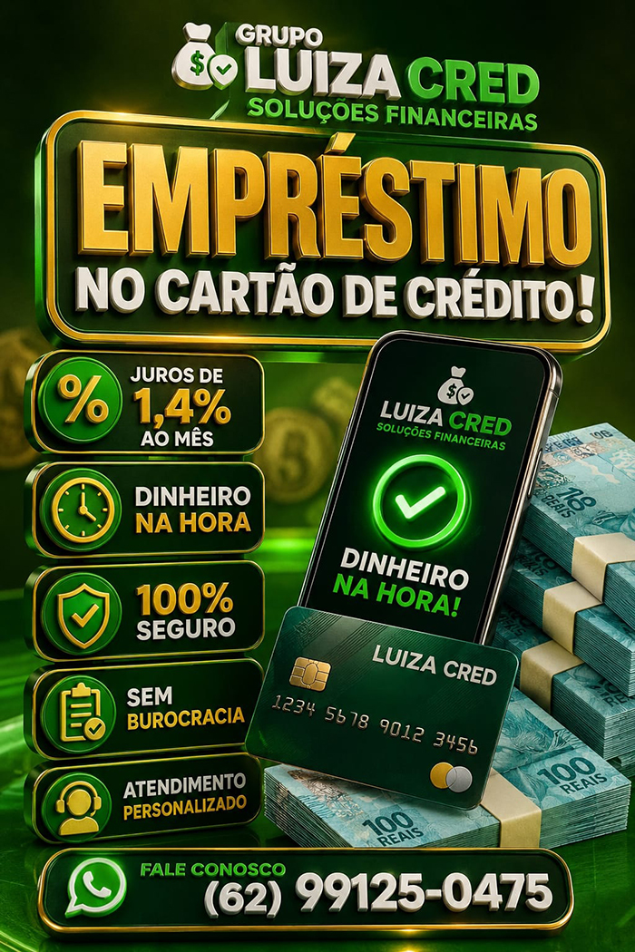 Empréstimo no Cartão de Crédito em Goiânia
