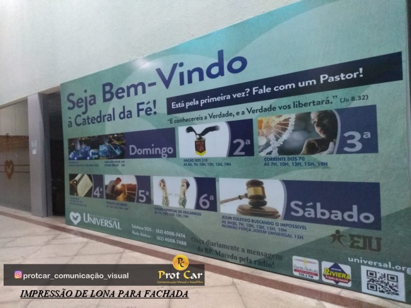 IMPRESSÃO DE LONA PARA FACHADA