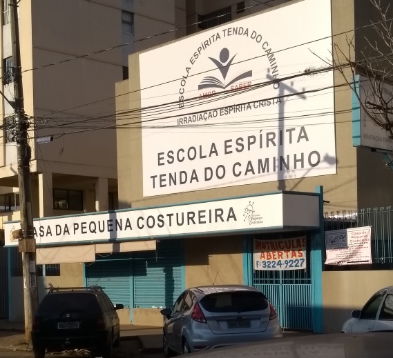 FACHADA EM LONA IRRADIAÇÃO ESPÍRITA