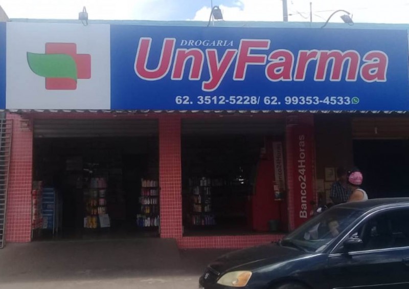 FACHADA DE FARMÁCIA - IMPRESSÃO EM LONA