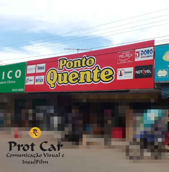 FACHADA COMERCIAL EM LONA