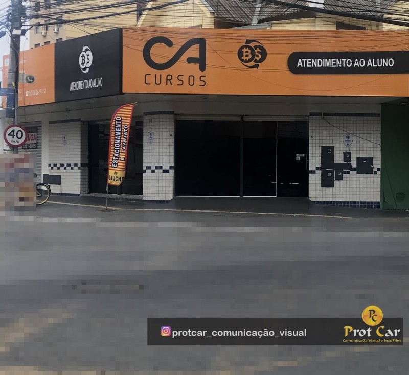 FACHADA EMPRESARIAL EM LONA