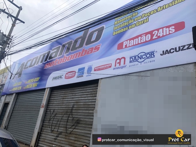 FACHADA COMERCIAL EM LONA - FEITA COM IMPRESSÃO DIGITAL