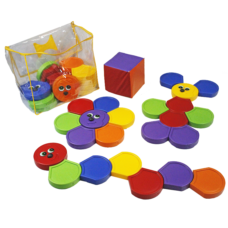 Kit Colors  Blocks Montessori com 44 peças