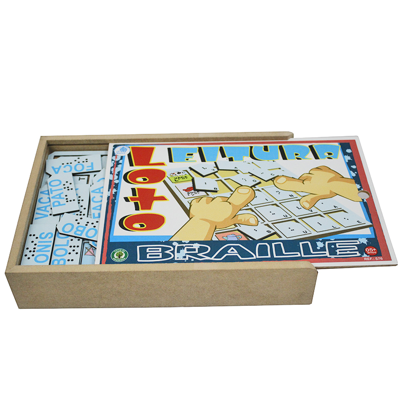 Loto Leitura Braille - 5 Anos + Em Madeira