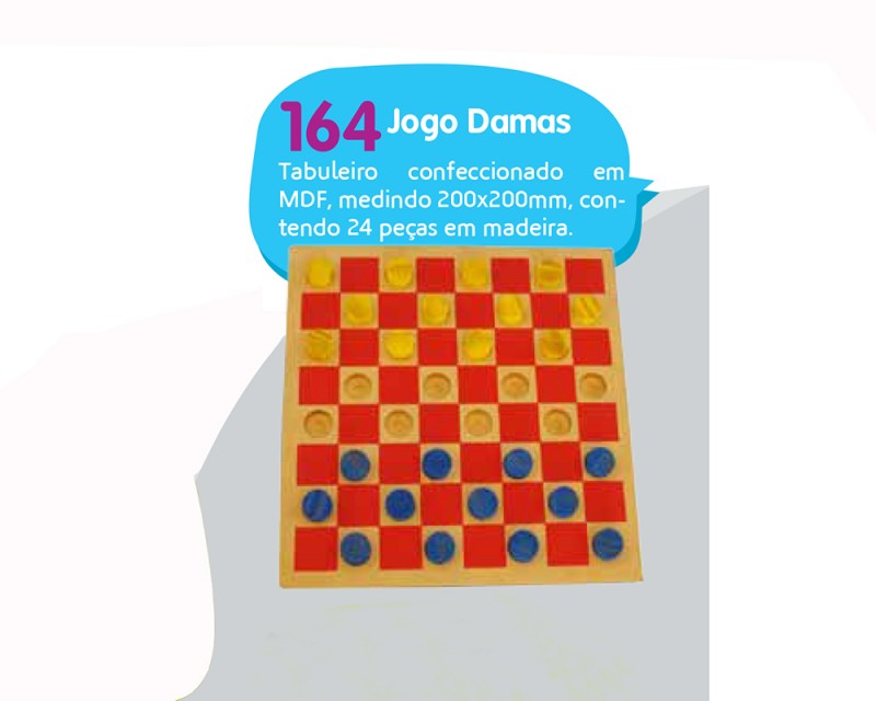 Brinquedos Educativos Jogo De Damas Tabuleiro Em Mdf