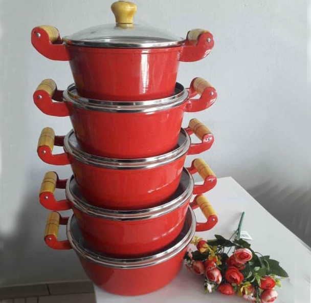 Jogo de Panelas Vermelho