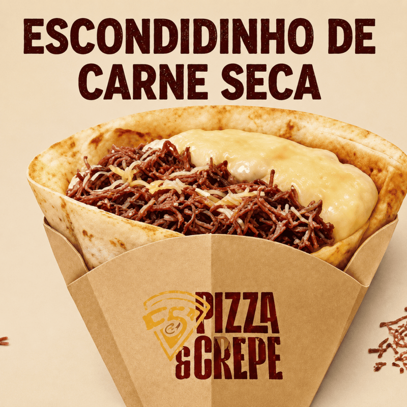 Crepe Francês de Escondidinho de Carne Seca
