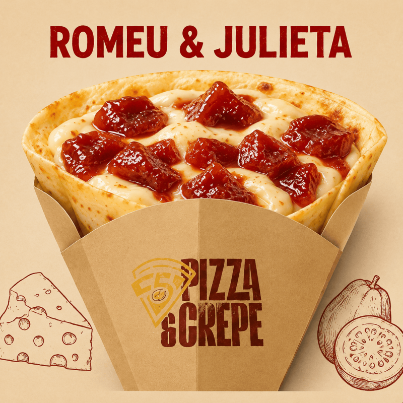 Crepe Francês Romeu & Julieta