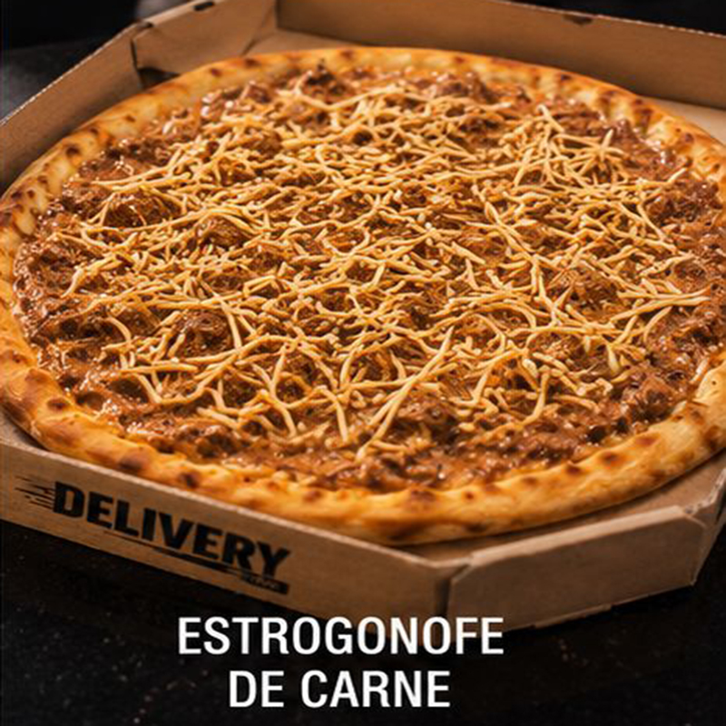 Pizza de Estrogonofe de Carne