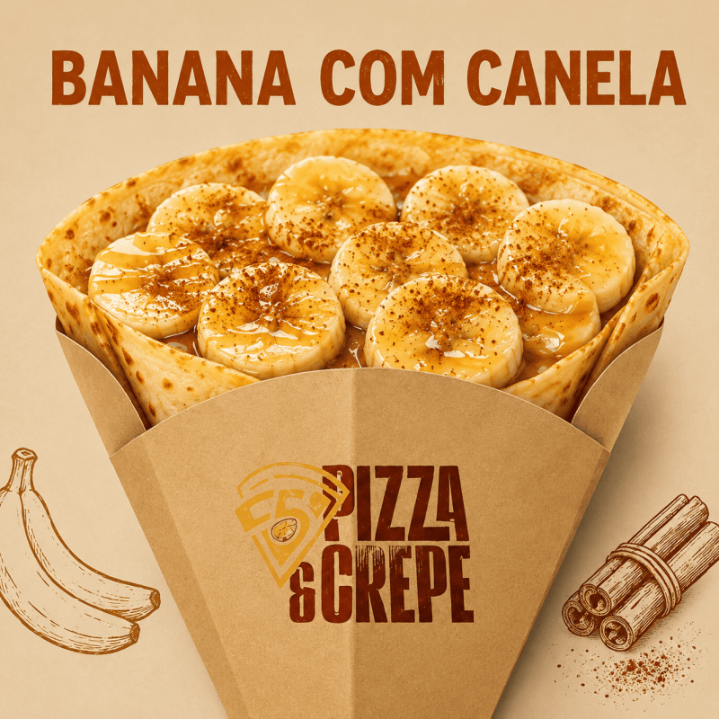 Crepe Francês Banana com Canela