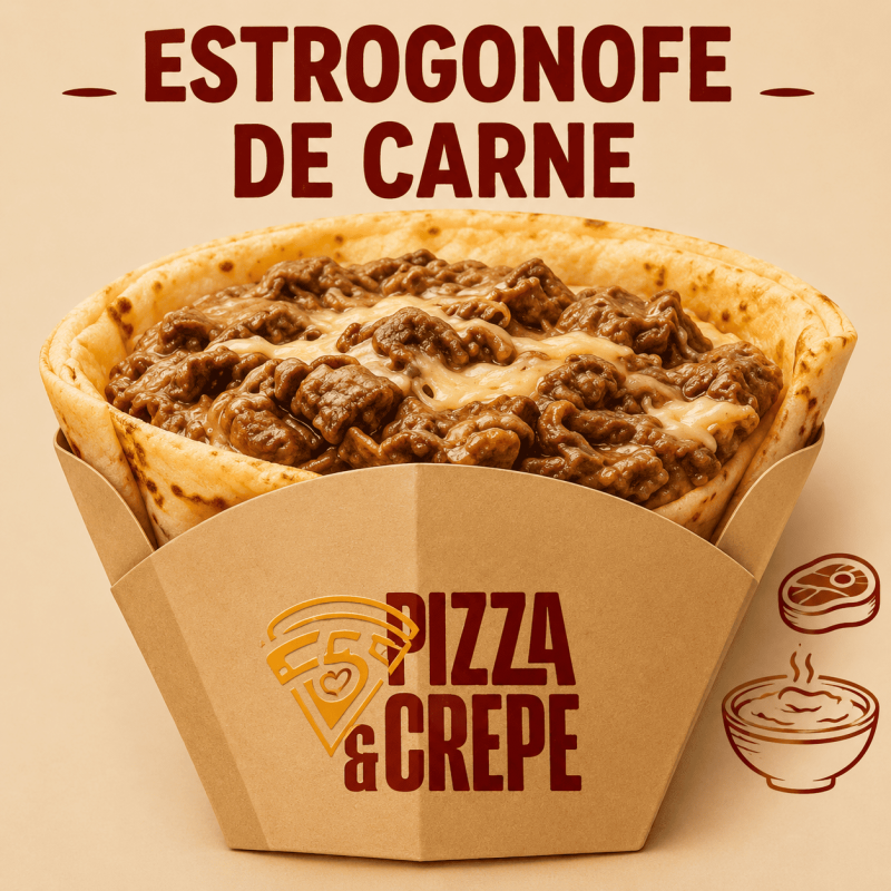 Crepe Francês de Estrogonofe de Carne
