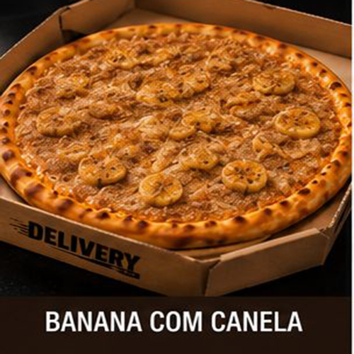 Pizza de Banana com Canela