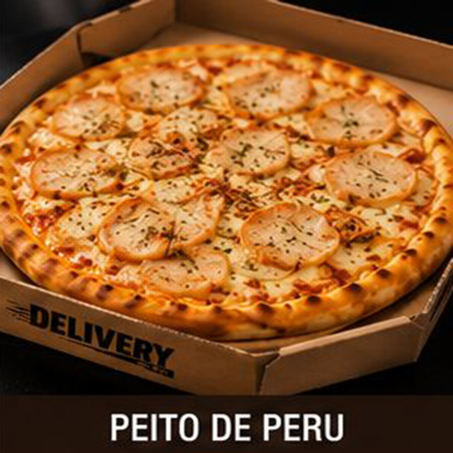 Pizza de Peito de Peru